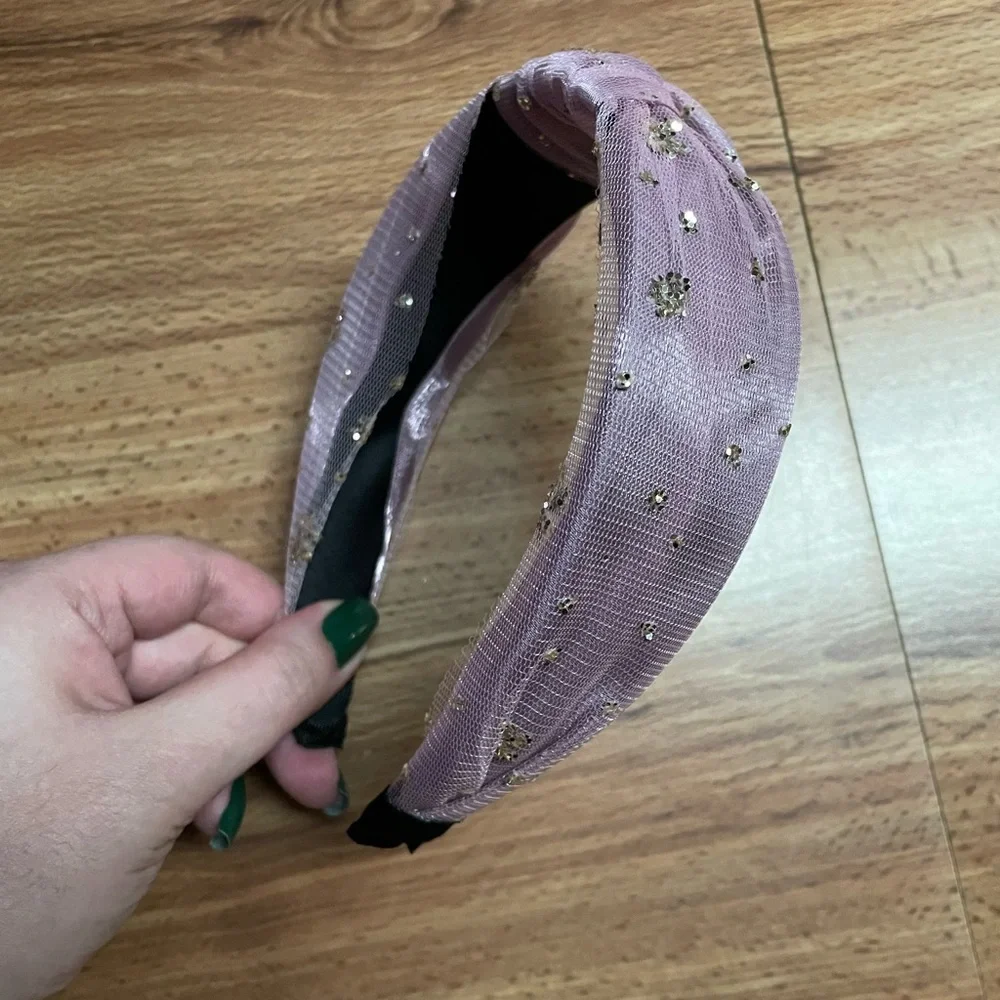 Glitter Tulle Knot headband